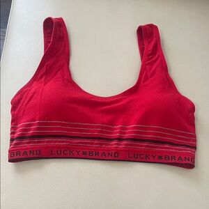 Lucky Brand Women's Vibrant Red Sports Bra